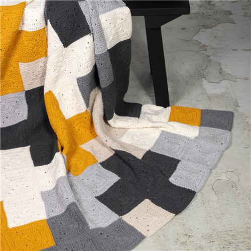 Durable | Haakpakket | Criss-Cross deken | 180 x 120 cm