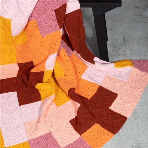 Durable | Haakpakket | Criss-Cross deken | 180 x 120 cm