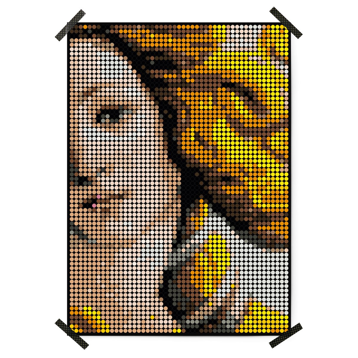 Dot on® | Pixelart set met dot stickers - Botticelli 50x70 cm