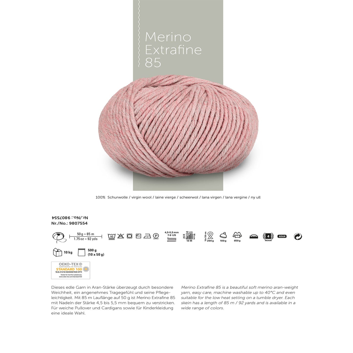 Schachenmayr Merino Extrafine 85