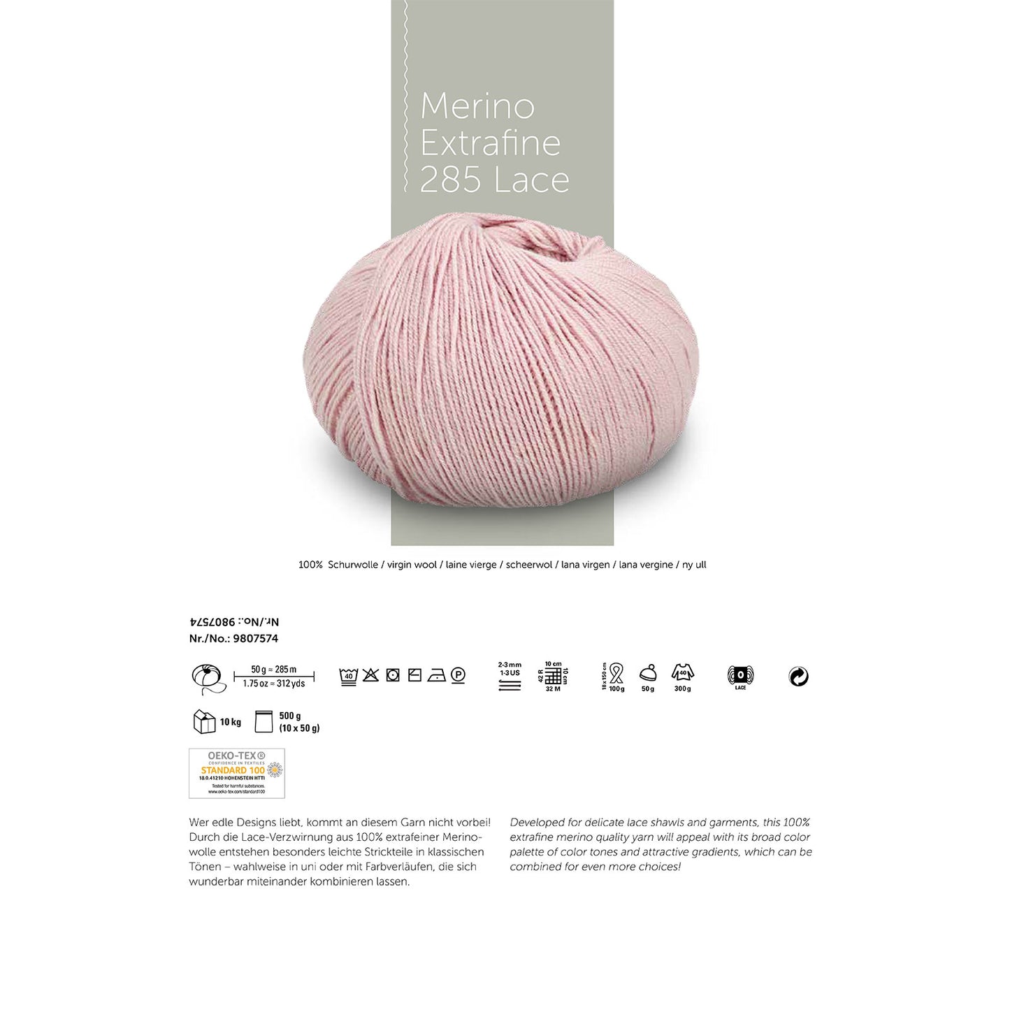 Schachenmayr Merino Extrafine 285 Lace