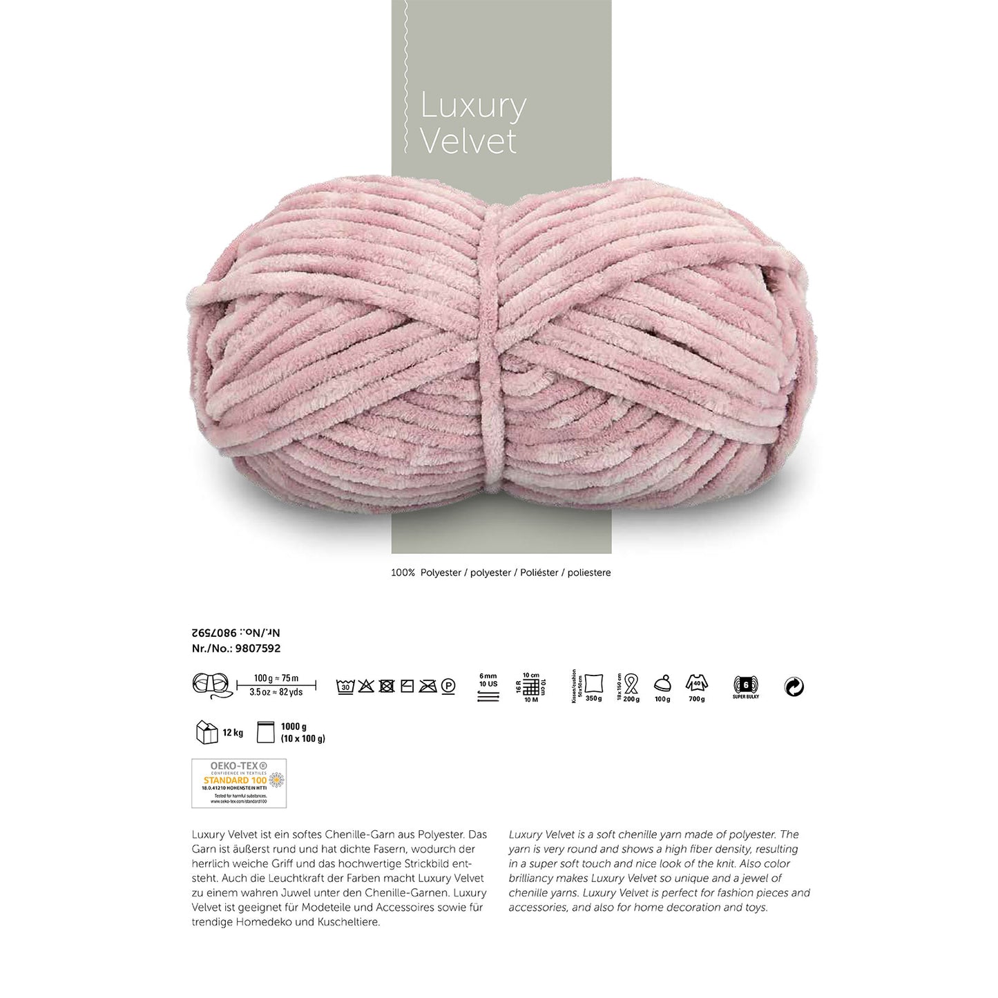 Schachenmayr Luxury Velvet - Fil Chenille Super Doux avec un Éclat