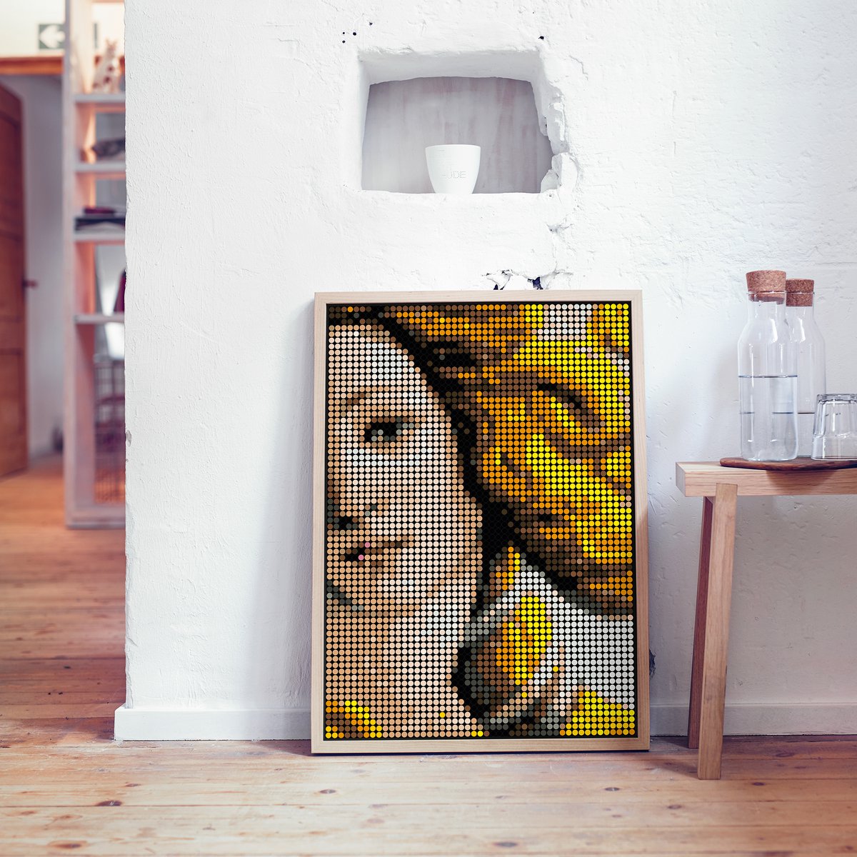 Dot on® | Pixelart set met dot stickers - Botticelli 50x70 cm