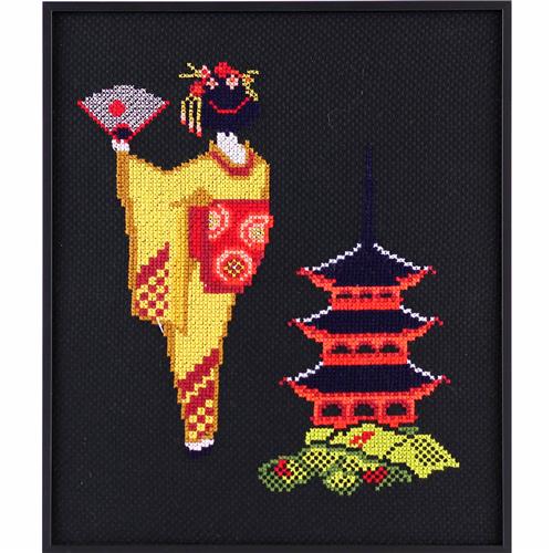 Pako Geisha Toren Borduurpakket (Telpatroon Aïda, 21x25 cm)