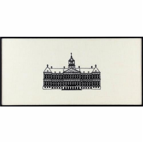 Pako Paleis op de Dam Borduurpakket (Telpatroon Linnen, 48x23 cm)