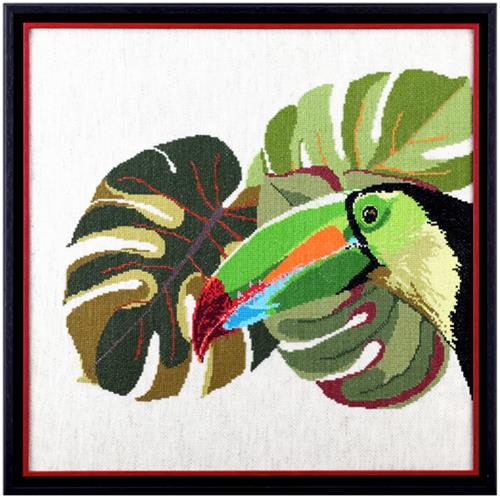 Pako Toekan Borduurpakket (Telpatroon Aïda, 45x45 cm)