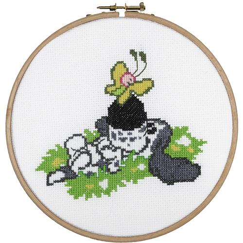 Pako Charlie Borduurpakket (Telpatroon Aïda, Ø 17 cm)