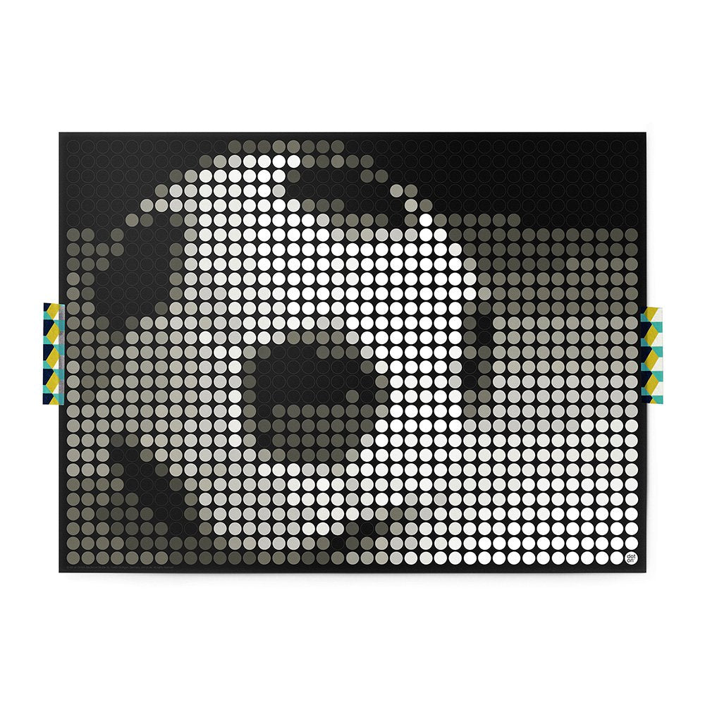 Dot on® | Pixelart set met dot stickers - Voetbal 30x40 cm