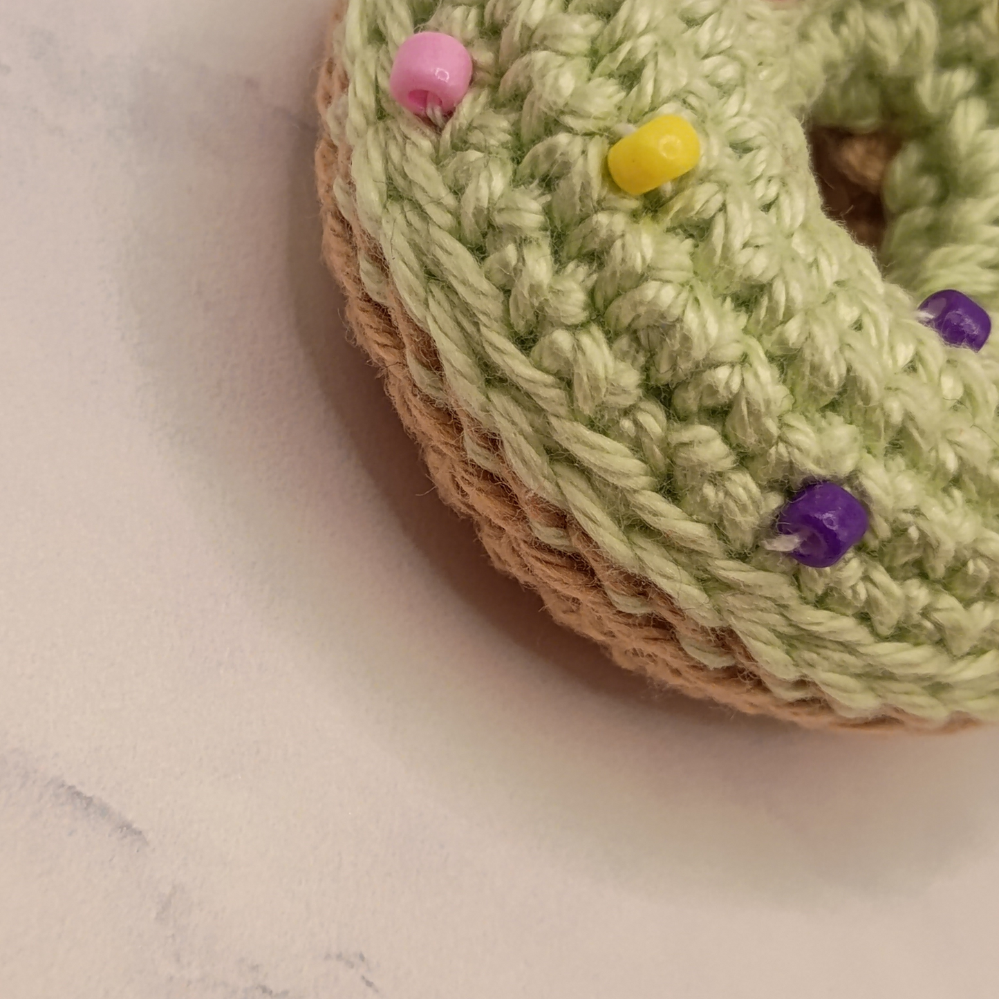 Handgemaakt | Sleutelhanger Donut Ø 4.5 cm
