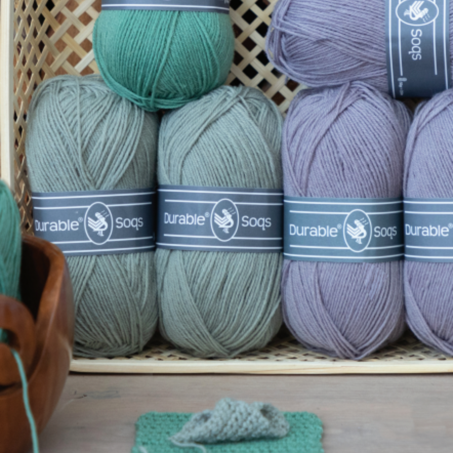 Durable Soqs - Fil à Chaussettes Doux & Résistant (Laine/Polyamide)