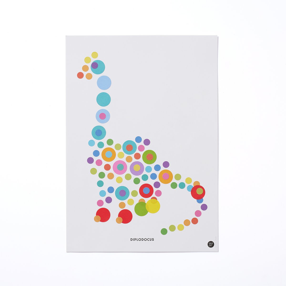 Dot on® | Dots this knutselset met dot stickers - Dino 21x30 cm