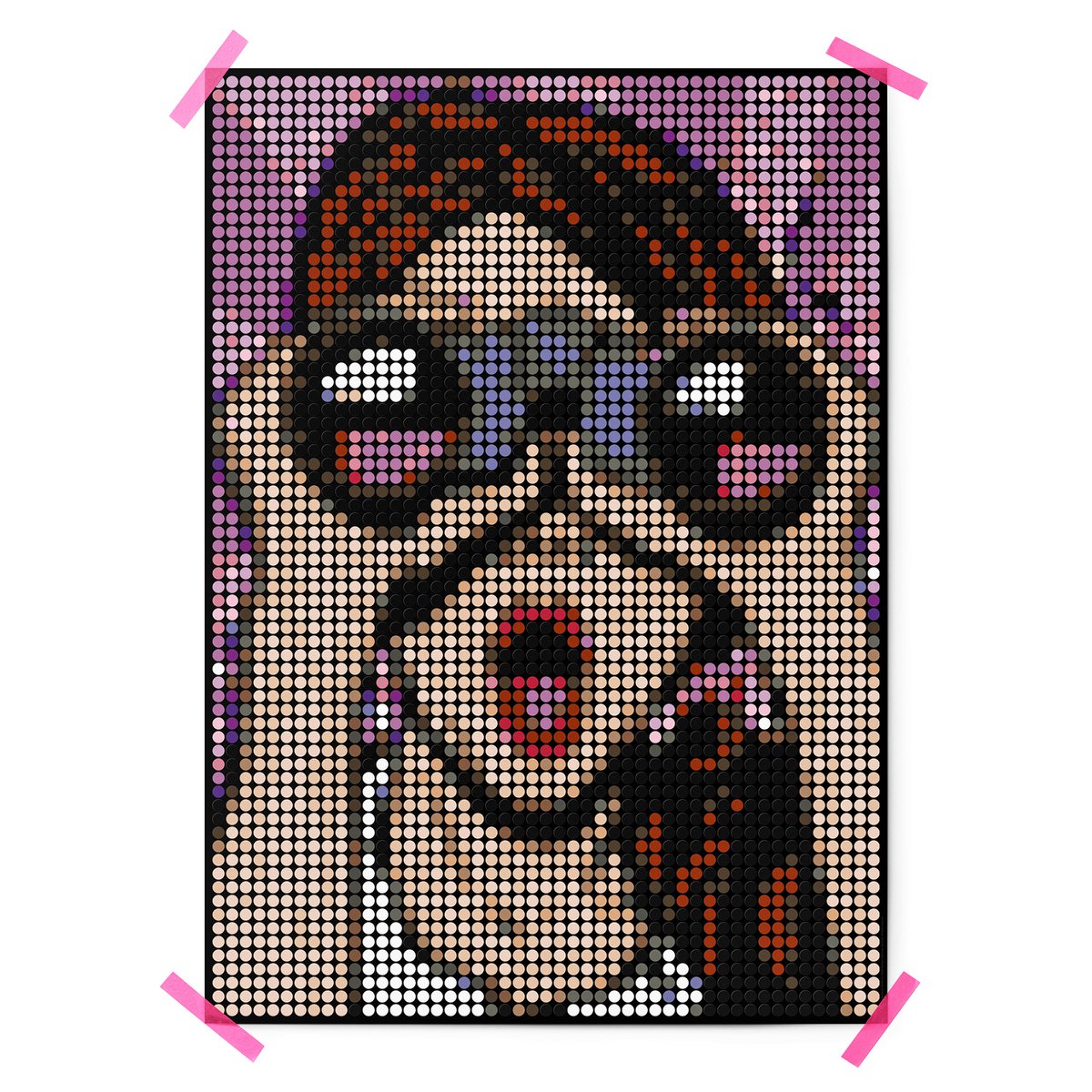 Dot on® | Pixelart set met dot stickers - Ooh 50x70 cm
