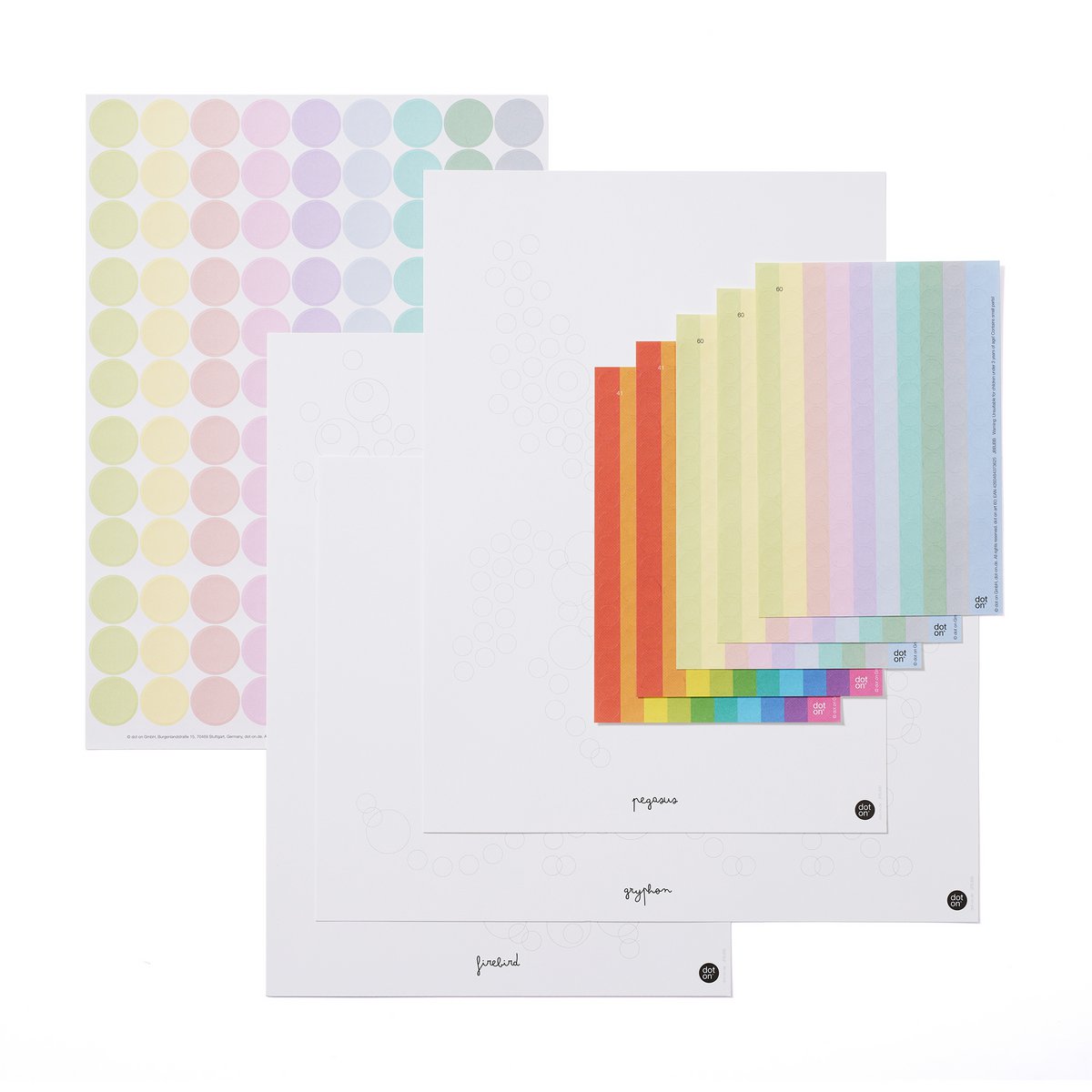 Dot on® | Dots this knutselset met dot stickers - Mystik 21x30 cm