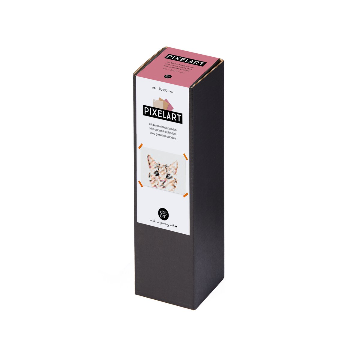 Dot on® | Pixelart set met dot stickers - Kat 30x40 cm