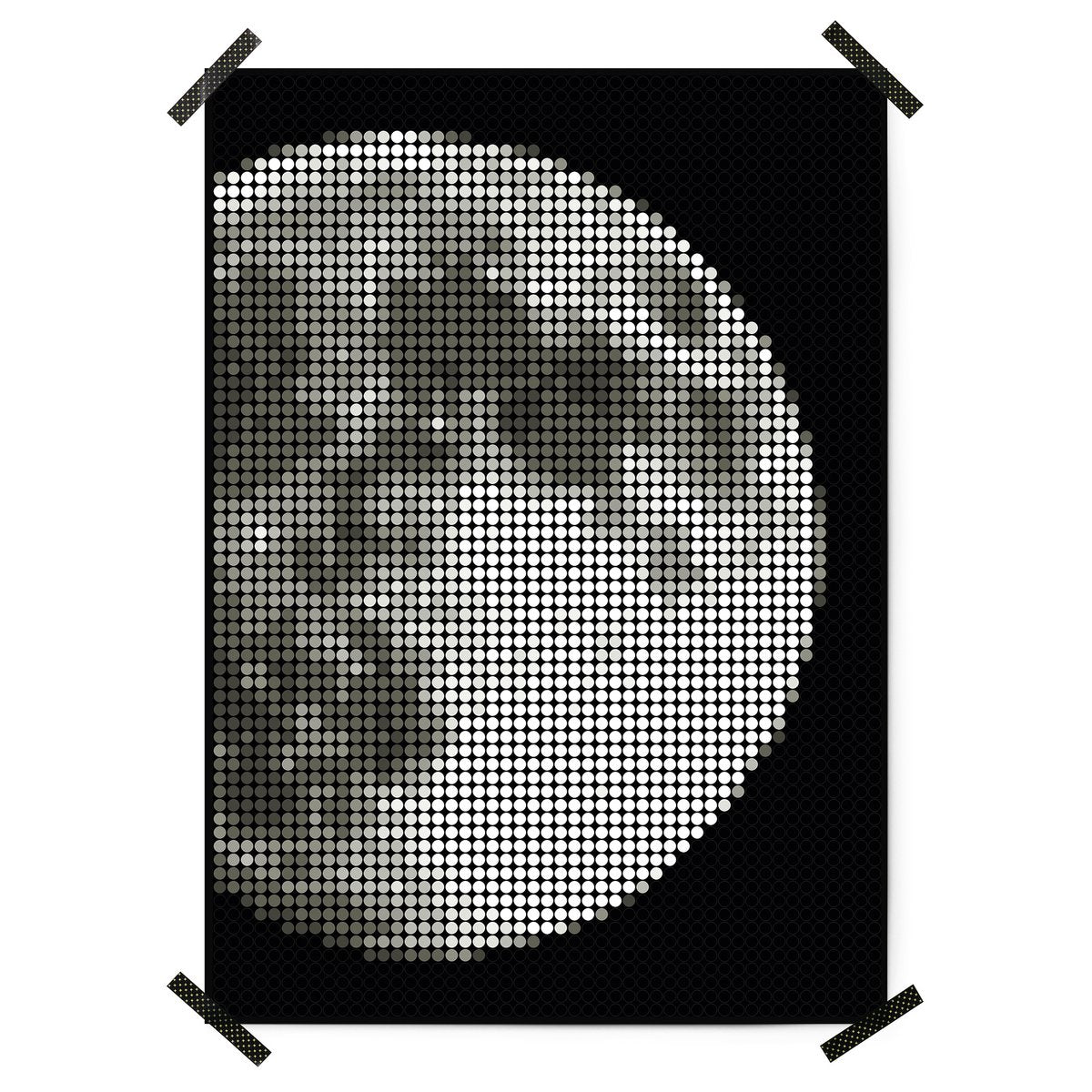 Dot on® | Pixelart set met dot stickers - Maan 50x70 cm