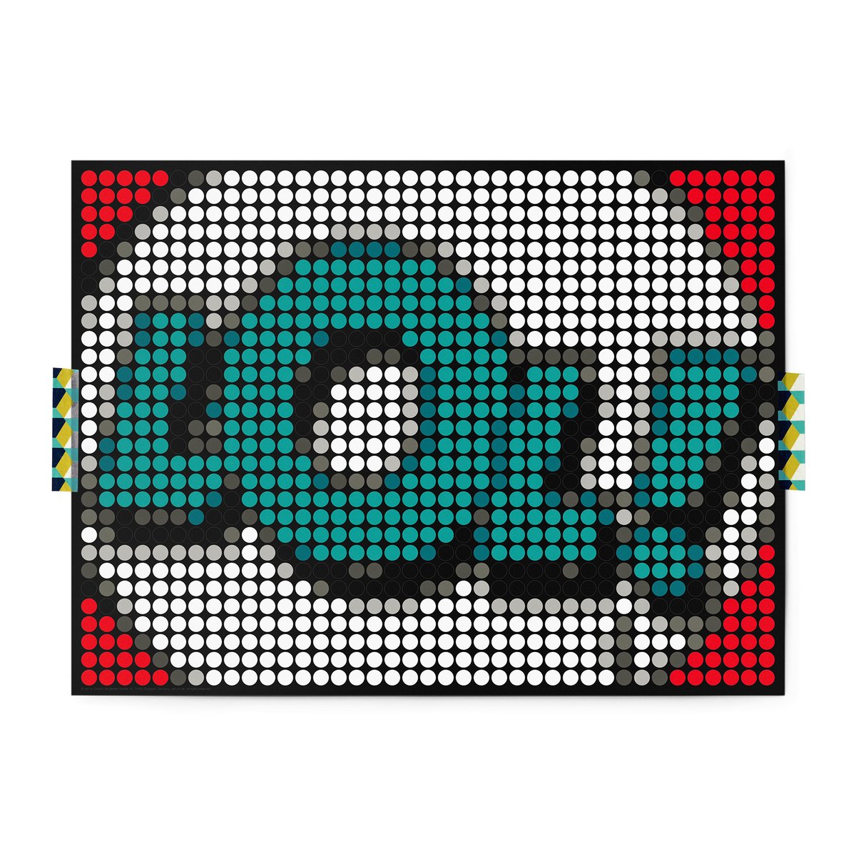 Dot on® | Pixelart set met dot stickers - LOL 30x40 cm