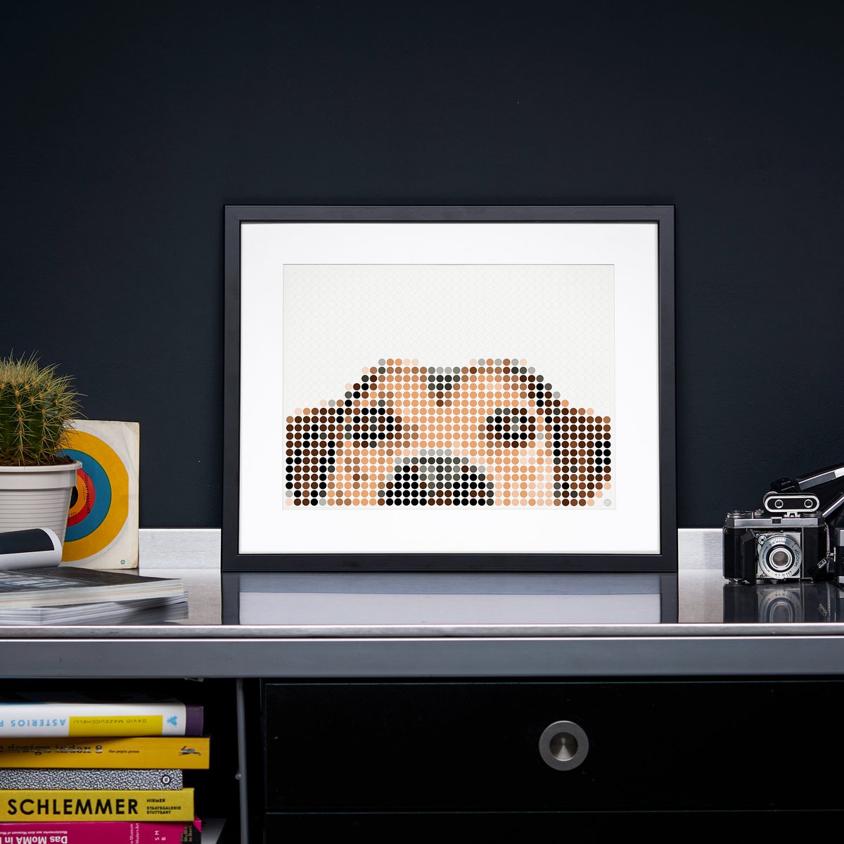 Dot on® | Pixelart set met dot stickers - Hond 30x40 cm