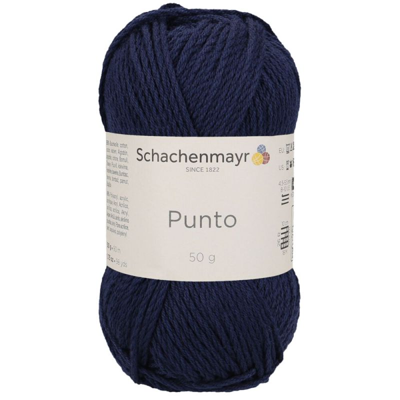 Schachenmayr Punto - Fil Coton-Acrylique Toutes Saisons avec un Éclat