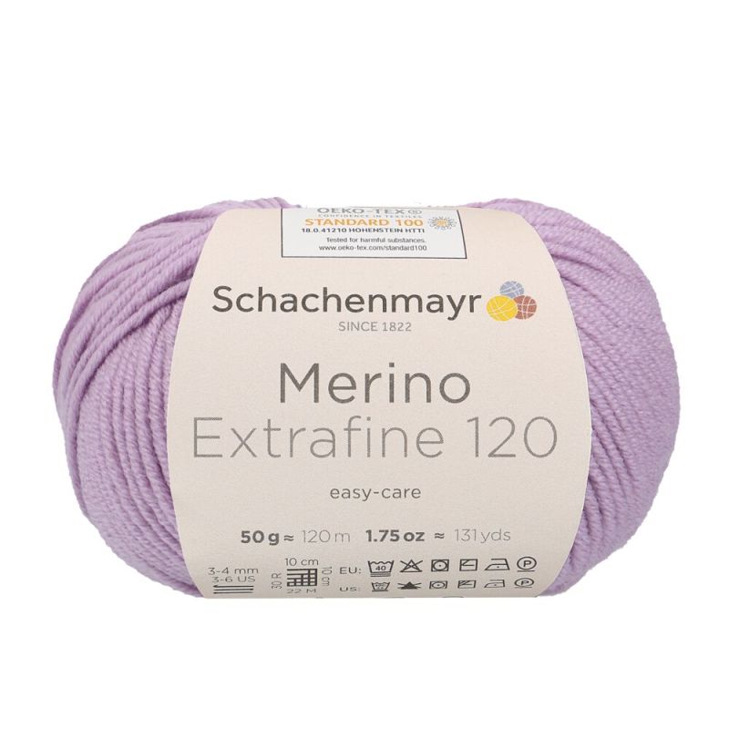 Schachenmayr Merino Extrafine 120 - Fil DK Doux & Lavable en Machine