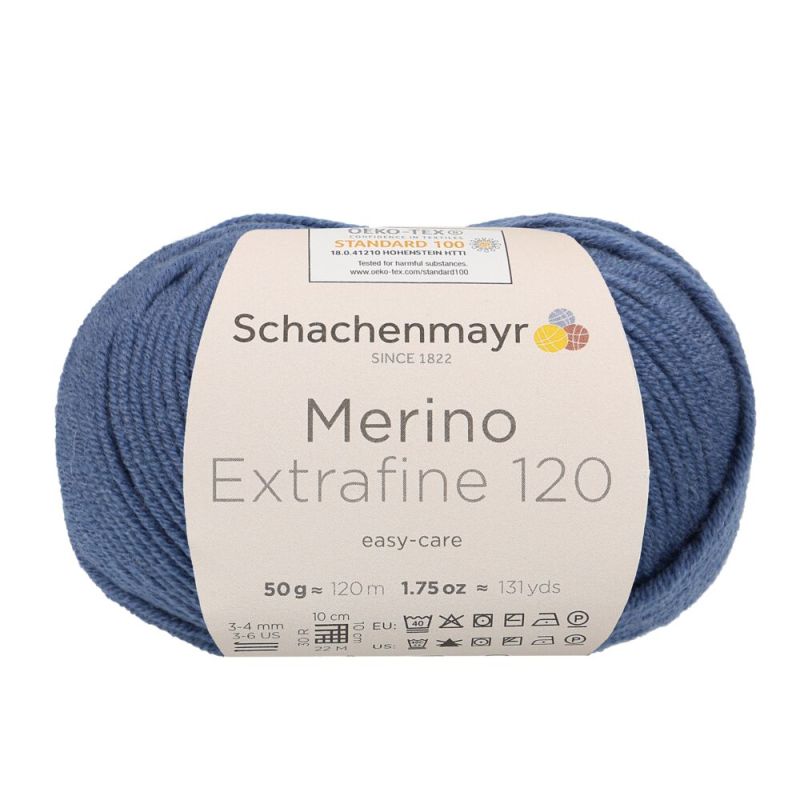 Schachenmayr Merino Extrafine 120 - Fil DK Doux & Lavable en Machine