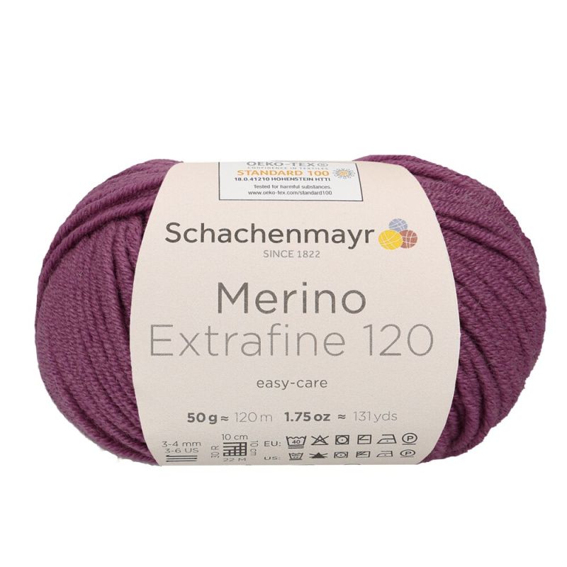 Schachenmayr Merino Extrafine 120 - Fil DK Doux & Lavable en Machine
