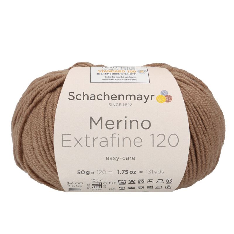 Schachenmayr Merino Extrafine 120 - Fil DK Doux & Lavable en Machine