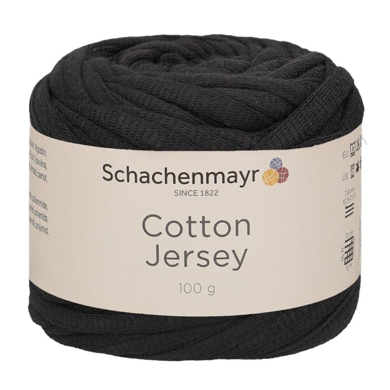 Schachenmayr Cotton Jersey - Fil Tubulaire Léger & Extensible pour la Déco Intérieure