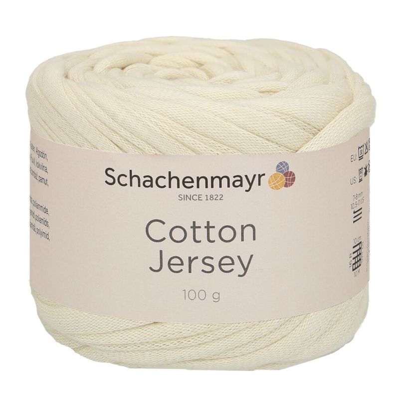 Schachenmayr Cotton Jersey - Fil Tubulaire Léger & Extensible pour la Déco Intérieure