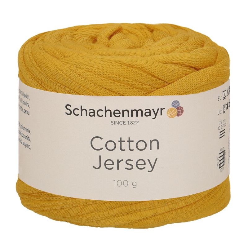 Schachenmayr Cotton Jersey - Fil Tubulaire Léger & Extensible pour la Déco Intérieure