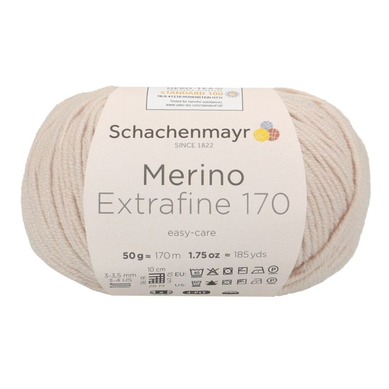 Schachenmayr Merino Extrafine 170 - Superzacht 4-Draads Merino