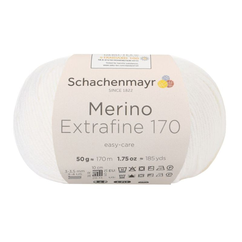 Schachenmayr Merino Extrafine 170 - Superzacht 4-Draads Merino