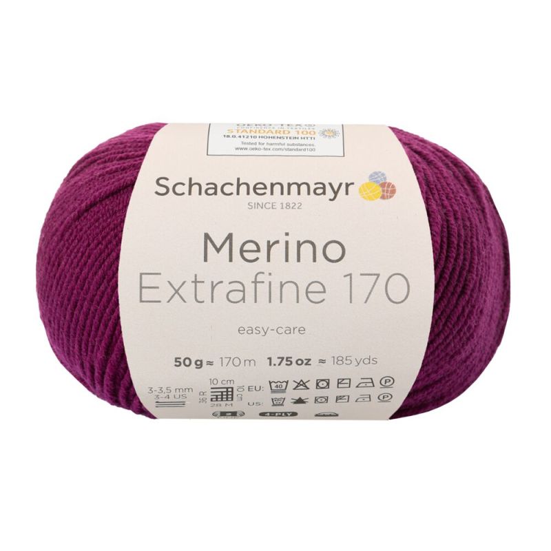 Schachenmayr Merino Extrafine 170 - Superzacht 4-Draads Merino