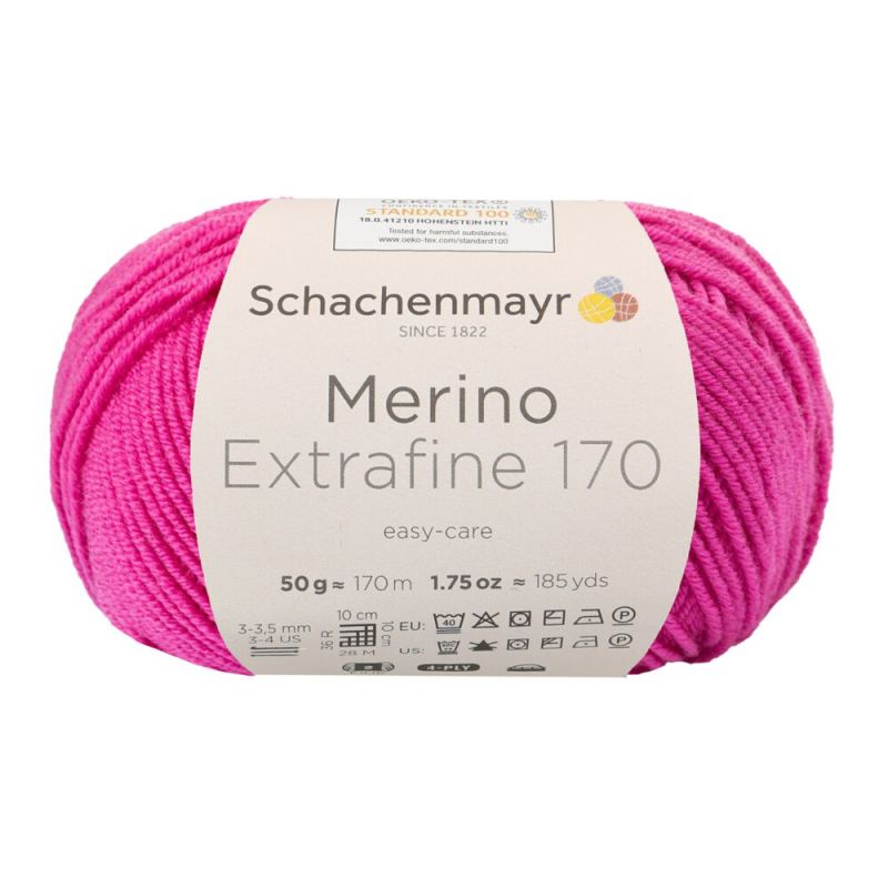 Schachenmayr Merino Extrafine 170 - Superzacht 4-Draads Merino