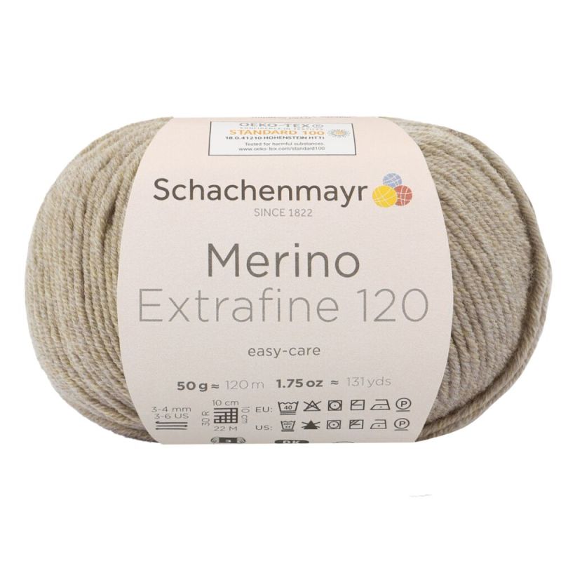 Schachenmayr Merino Extrafine 120 - Fil DK Doux & Lavable en Machine