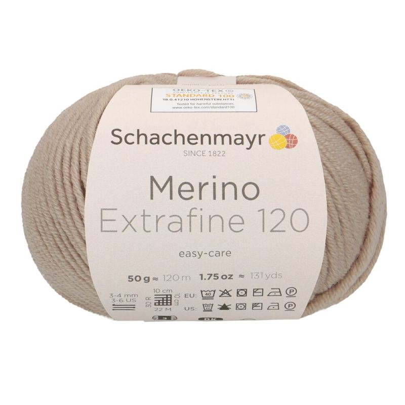 Schachenmayr Merino Extrafine 120 - Fil DK Doux & Lavable en Machine