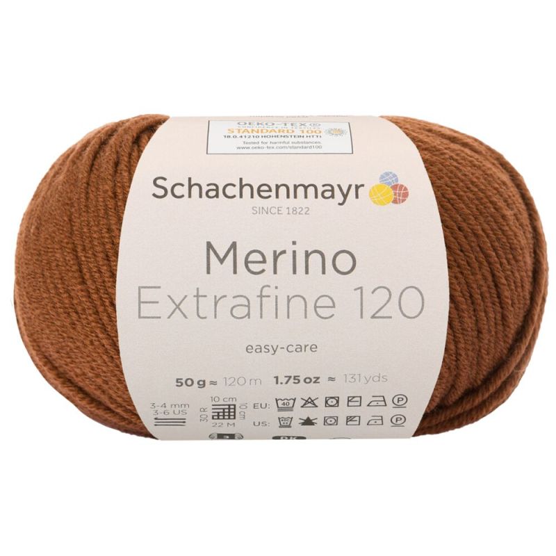 Schachenmayr Merino Extrafine 120 - Fil DK Doux & Lavable en Machine