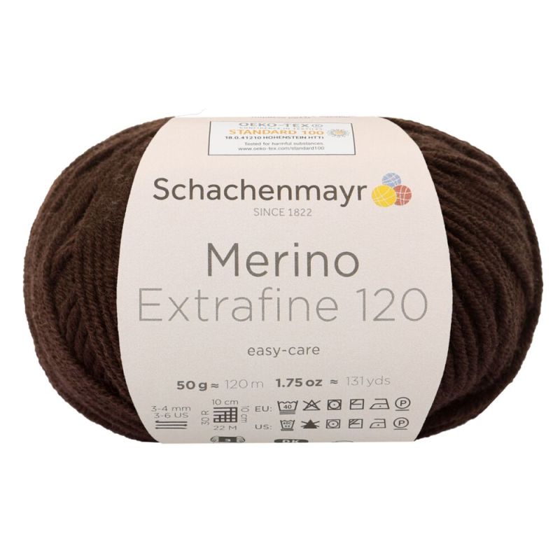Schachenmayr Merino Extrafine 120 - Fil DK Doux & Lavable en Machine