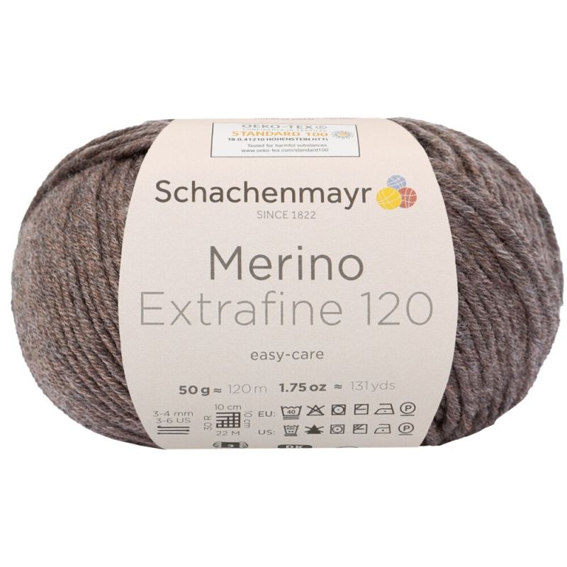 Schachenmayr Merino Extrafine 120 - Fil DK Doux & Lavable en Machine