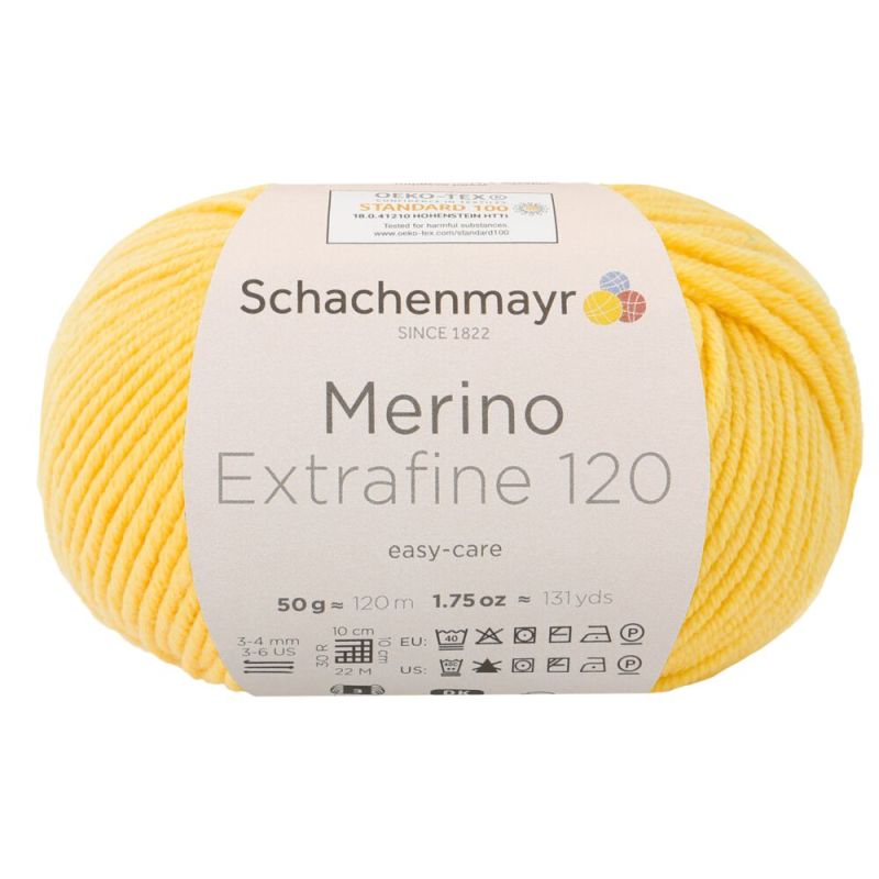 Schachenmayr Merino Extrafine 120 - Fil DK Doux & Lavable en Machine