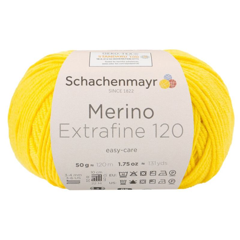 Schachenmayr Merino Extrafine 120 - Fil DK Doux & Lavable en Machine