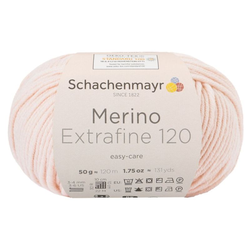 Schachenmayr Merino Extrafine 120 - Fil DK Doux & Lavable en Machine