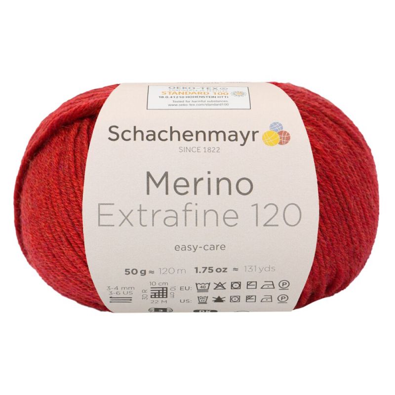 Schachenmayr Merino Extrafine 120 - Fil DK Doux & Lavable en Machine
