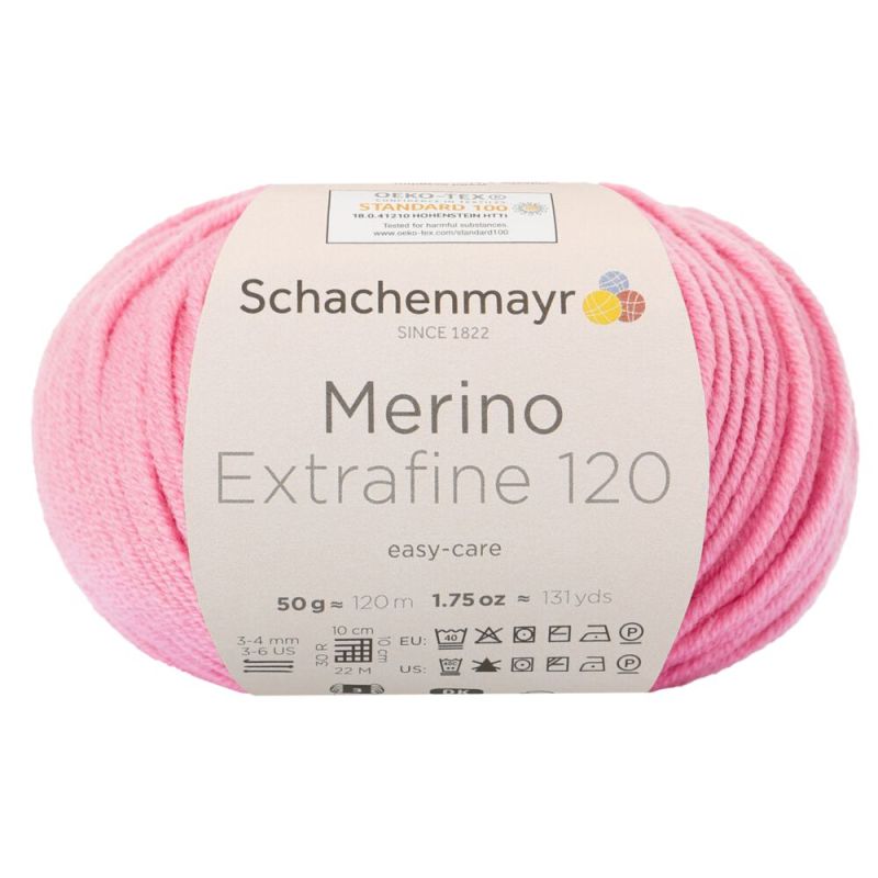 Schachenmayr Merino Extrafine 120 - Fil DK Doux & Lavable en Machine