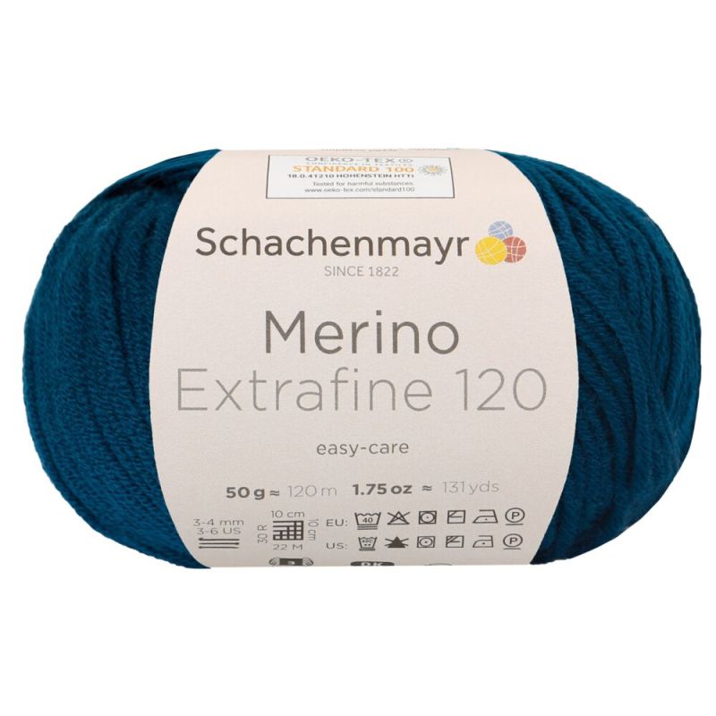 Schachenmayr Merino Extrafine 120 - Fil DK Doux & Lavable en Machine