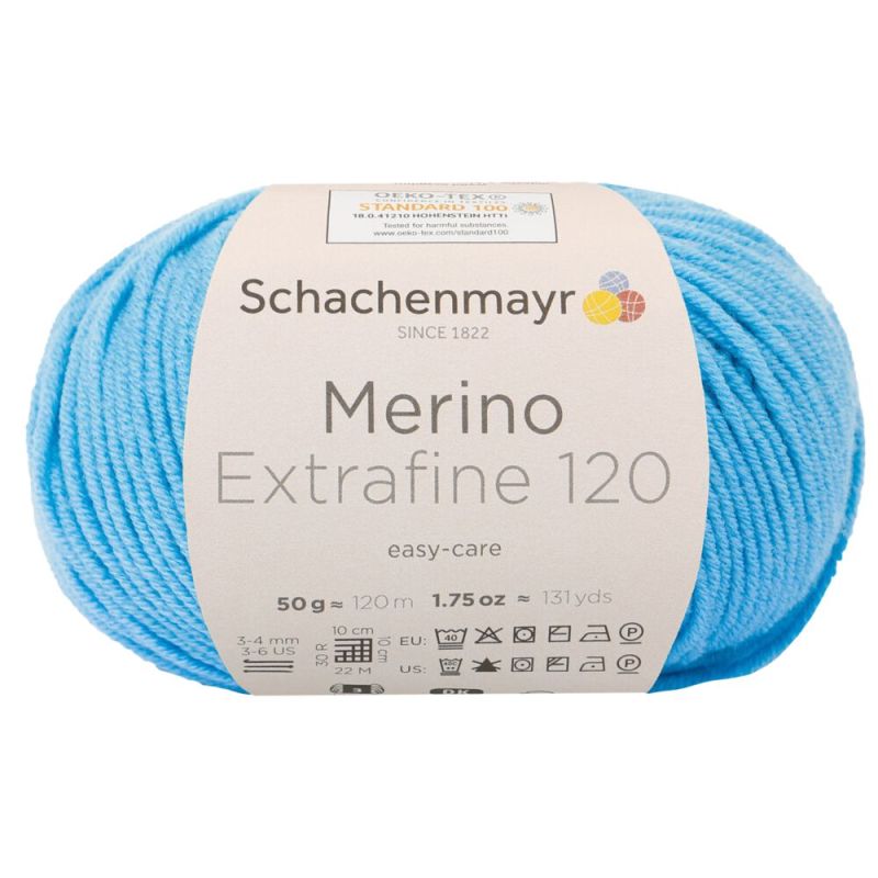 Schachenmayr Merino Extrafine 120 - Fil DK Doux & Lavable en Machine
