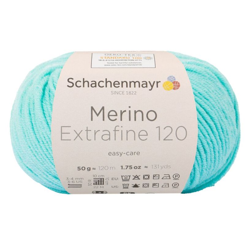 Schachenmayr Merino Extrafine 120 - Fil DK Doux & Lavable en Machine