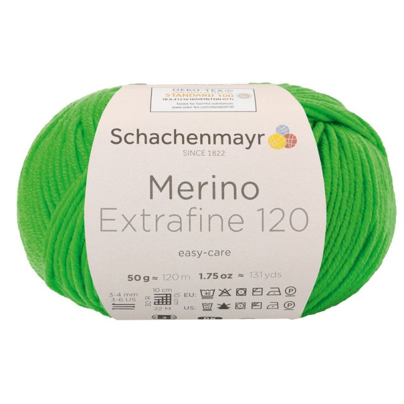 Schachenmayr Merino Extrafine 120 - Fil DK Doux & Lavable en Machine