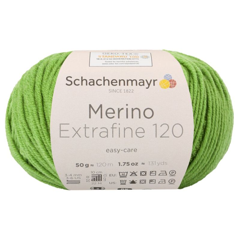 Schachenmayr Merino Extrafine 120 - Fil DK Doux & Lavable en Machine