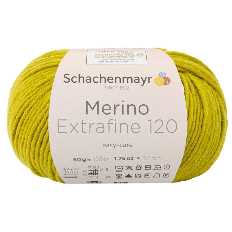 Schachenmayr Merino Extrafine 120 - Fil DK Doux & Lavable en Machine