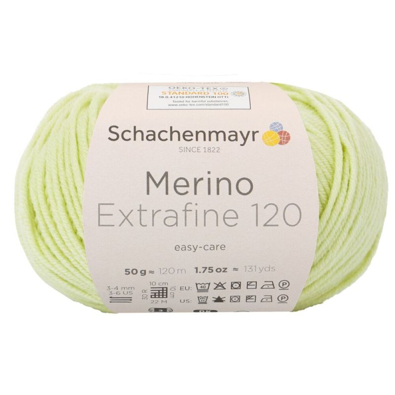 Schachenmayr Merino Extrafine 120 - Fil DK Doux & Lavable en Machine
